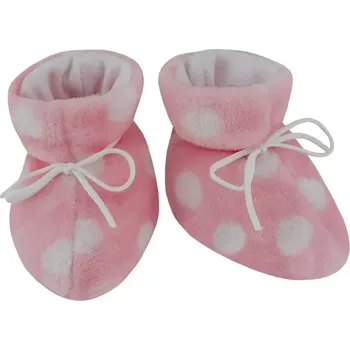 Kojenecké oblečení ESITO | Kojenecké botičky Magna Puntík - růžová / 1 - délka stélky: 11 cm