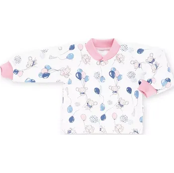 ESITO | Kojenecký bavlněný kabátek Myšky - růžová / 62