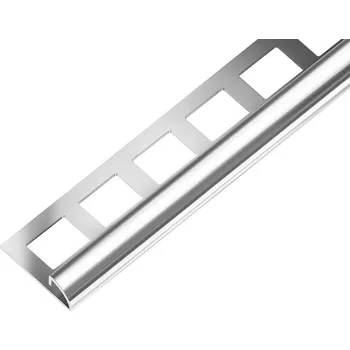 ACARA SP12/1 ukončovací lišta C, nerez V2A, 8 mm, 3 m AAEO 80/3/V