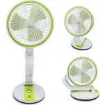 Paradox Skladací ventilátor so stolnou LED lampou FAN / Zelená