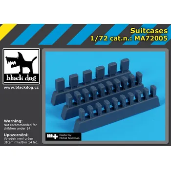 Plastikový model Blackdog 1/72 Suitcases