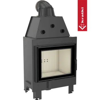 Krbová vložka Kratki Krbová vložka z oceli MBZ levá 13 kW Ø 200 černá