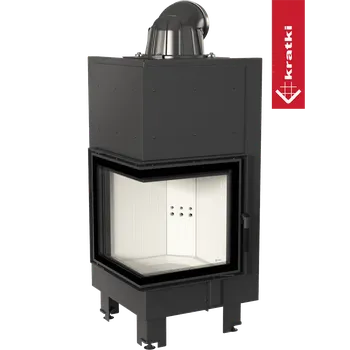 Krbová vložka Kratki Krbová vložka z oceli MBN pravá 8 kW Ø 200 ohýbané