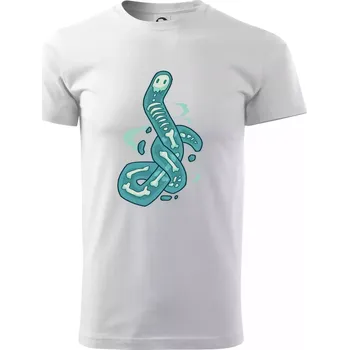 Pánské tričko Anatomicky korektní duch žížaly (Alexis Citrine) - Triko extra velké (5-8XL) - 7XL ( Bílá )