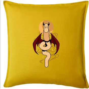 Polštář Žížala upír (Alexis Citrine) - Polštář 50x50 - 50x50 - Pouze potah ( Žlutá )