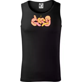 Pánské termoprádlo Zamilované žížaly (Alexis Citrine) - Tílko pánské Core - L ( Černá )