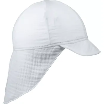Kšiltovka ESITO | Dětská kšiltovka s krytím krku mušelín White - bílá / XL