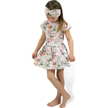 Dívčí šaty ESITO | Dívčí šaty Růženka - bílá / 104