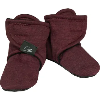Kojenecké oblečení ESITO | Capáčky barefoot Warmkeeper ZOE Garnet - vínová / 2 - délka stélky: 12 cm