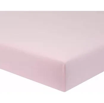 Příslušenství pro dětskou postel a kolébku ESITO | Prostěradlo do postýlky Zája Delicate pink jednobarevné - růžová / 60 x 120 cm