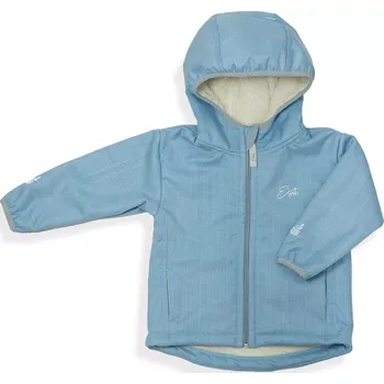 Kojenecká bunda ESITO | Dětská zimní softshellová bunda s beránkem Lamb Sky blue - modrá / 74