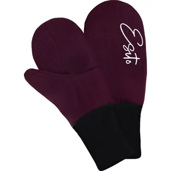 Rukavice ESITO | Zimní palcové rukavice softshell s beránkem Lamb Fuchsie - fuchsiová / 2 - 3 roky
