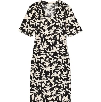 Dámské šaty GARCIA DÁMSKÉ ŠATY DO VÉ POTISK-ČERNOBÍLÉ