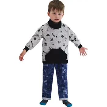 ESITO | Dětská mikina Hvězda černá vel. 74 až 86 - černá / 86