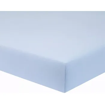 Příslušenství pro dětskou postel a kolébku ESITO | Dětské prostěradlo do postýlky Zája 60 x 120 cm jednobarevné Soft Blue - modrá / 60 x 120 cm