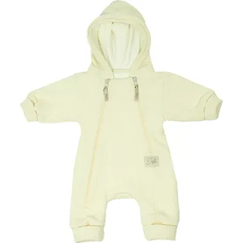 Kojenecká kombinéza ESITO | Overal pro miminko rostoucí svetrový Vanilla - smetanová / 56 - 62