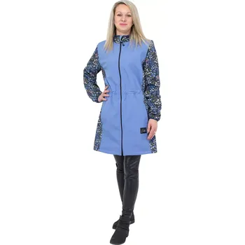 Dámská parka ESITO | Jarní dámská parka Elega Meadows flowers - modrá / XS