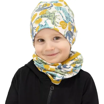 Čepice ESITO | Jarní čepice Ocher dino - okrová / 48