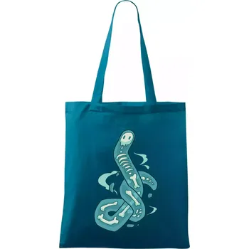 Anatomicky korektní duch žížaly (Alexis Citrine) - Taška bavlněná - 42 x 38 cm ( Petrolejová )