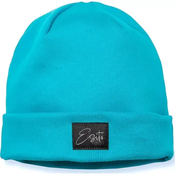 Kojenecké oblečení ESITO | Žebrovaná čepice rolled up Color Turquoise - tyrkysová / 40