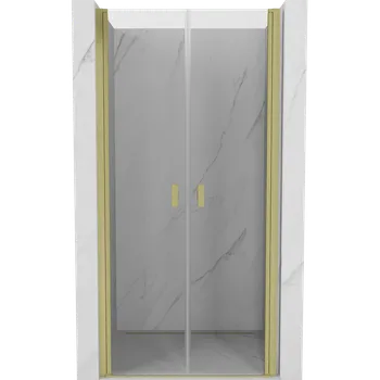 Mexen Mist sprchové dveře otevírací 110 cm, transparentní, zlaté kartáčované - 8A7-110-000-55-00 Sprchové dveře