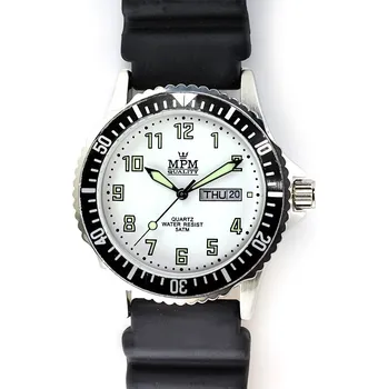 Hodinky MPM Sportovní pánské hodinky se dnem, datem a gumovým řemínkem W01M.10419.A