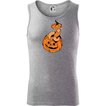 Žížala v dýni (Alexis Citrine) - Tílko pánské Core - 2XL ( Tmavě šedý melír )