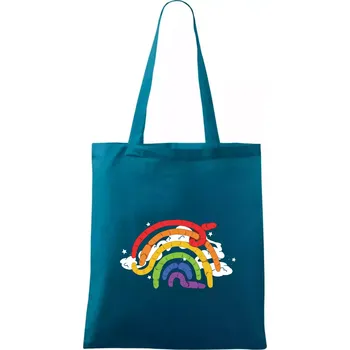 Žížaly duha (Alexis Citrine) - Taška bavlněná - 42 x 38 cm ( Petrolejová )