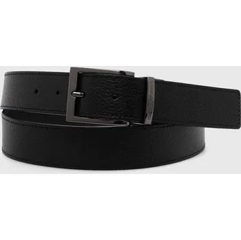 Opasek Oboustranný kožený pásek Emporio Armani Y4S195.YLO8J.NOS černá 99X, vel. ONE SIZE