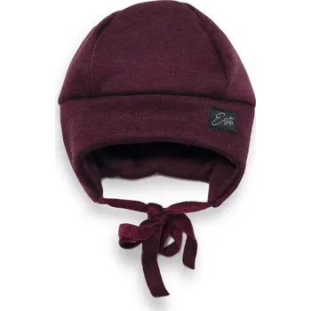 Kojenecká čepice ESITO | Čepice pro miminko Warmkeeper ZOE Garnet - vínová / 30