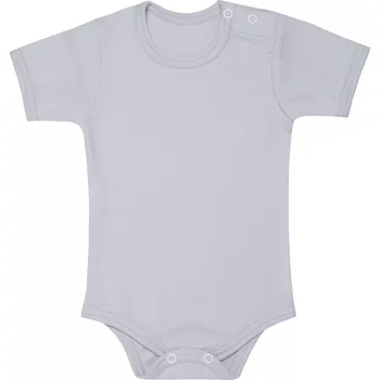 ESITO | Bodyčko krátký rukáv Šedé - šedá / 62