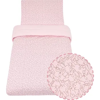 Povlečení ESITO | Dětské povlečení Jersey Zája Delicate pink - růžová / 100 x 135, 60 x 40 cm