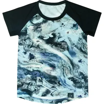 Chlapecké tričko ESITO | Tričko s krátkým rukávem Marble - modrá / 134