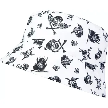 Kojenecká čepice ESITO | Dětský klobouk Piráti - bílá / XL