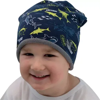 Čepice ESITO | Zimní čepice spadená Shark - modrá / 42