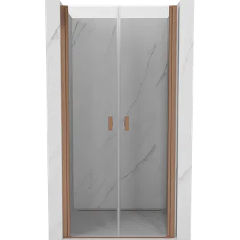 Mexen Mist sprchové dveře otevíravé 100 cm, transparentní, kartáčovaná měď - 8A7-100-000-65-00 Sprchové dveře