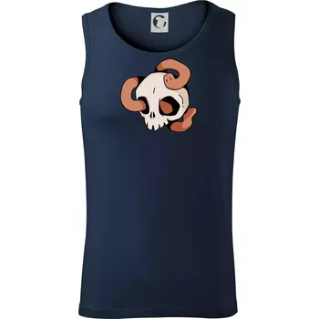 Žížala v lebce (Alexis Citrine) - Tílko pánské Core - L ( Námořní modrá (velmi tmavá - téměř černá) )