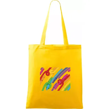 Žížaly pruhy (Alexis Citrine) - Taška bavlněná - 42 x 38 cm ( Žlutá )