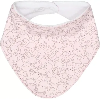 Bryndák ESITO | Bavlněný slintáček pro miminko Zája Delicate pink - růžová / UNI