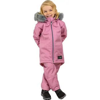 ESITO | Dívčí zimní softshellový kabát s beránkem Lamb Antique pink - antique pink / 98
