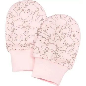 Rukavice ESITO | Bavlněné rukavičky pro miminko Zája Delicate pink - růžová / 68