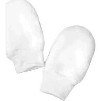 Rukavice ESITO | Kojenecké zimní rukavice Mikroplyš White star - bílá / 68