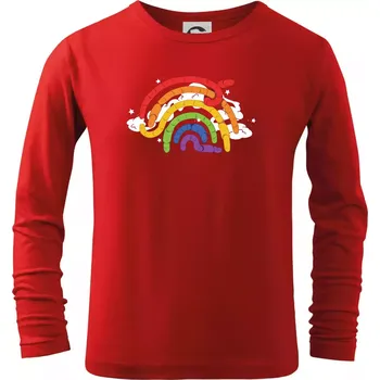 Chlapecké tričko Žížaly duha (Alexis Citrine) - Triko dětské Long Sleeve - 122 cm/6 let ( Červená )