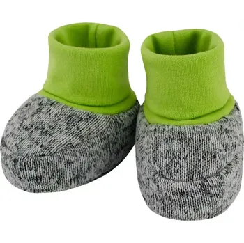 Capáčky ESITO | Kojenecké bačkůrky Oliver - zelená / 0 - 3 měsíce