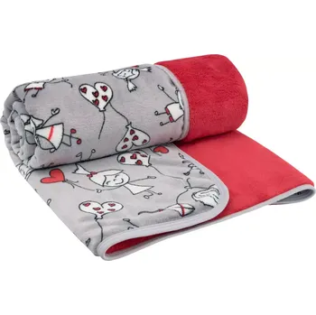 Dětská deka ESITO | Dětská deka dvojitá Magna Kids - červená / 75 x 100 cm