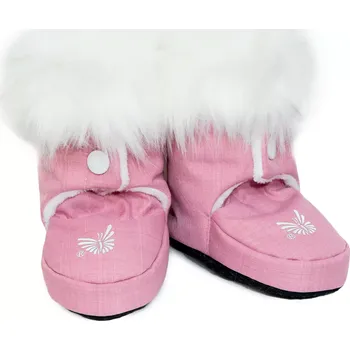 Capáčky ESITO | Softshellové capáčky Snow - růžová / bílá / 1 - délka stélky: 11 cm