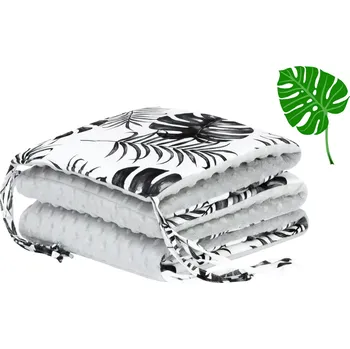 Příslušenství pro dětskou postel a kolébku ESITO | Luxusní mantinel do postýlky MINKY ROY - stříbrná / 28 x 180 cm