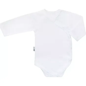 ESITO | Antibakteriální dětské body zavinovací jednobarevné vel. 44 - 68 - bílá / 50