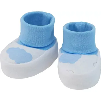 Kojenecké oblečení ESITO | Kojenecké bačkůrky bavlna Mráček - modrá / New - délka stélky: 8 cm
