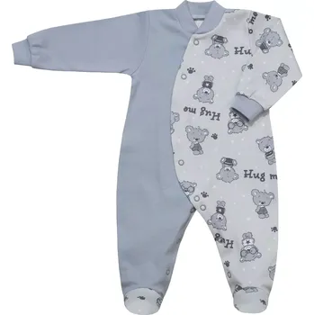 Kojenecký overall ESITO | Kojenecký overal Teddy bears - šedá / 68